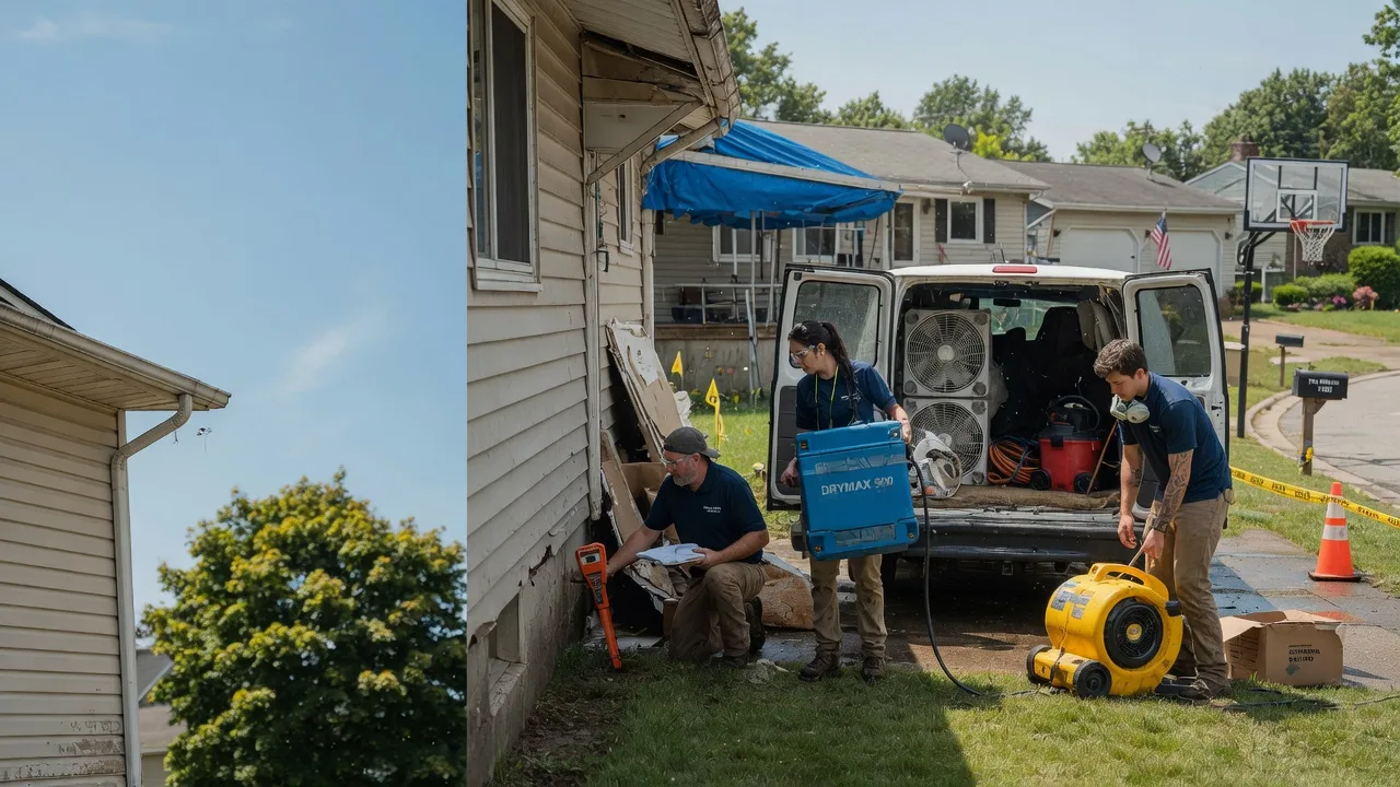 Ceiling Leak Cleanup in Amboy, IL near me